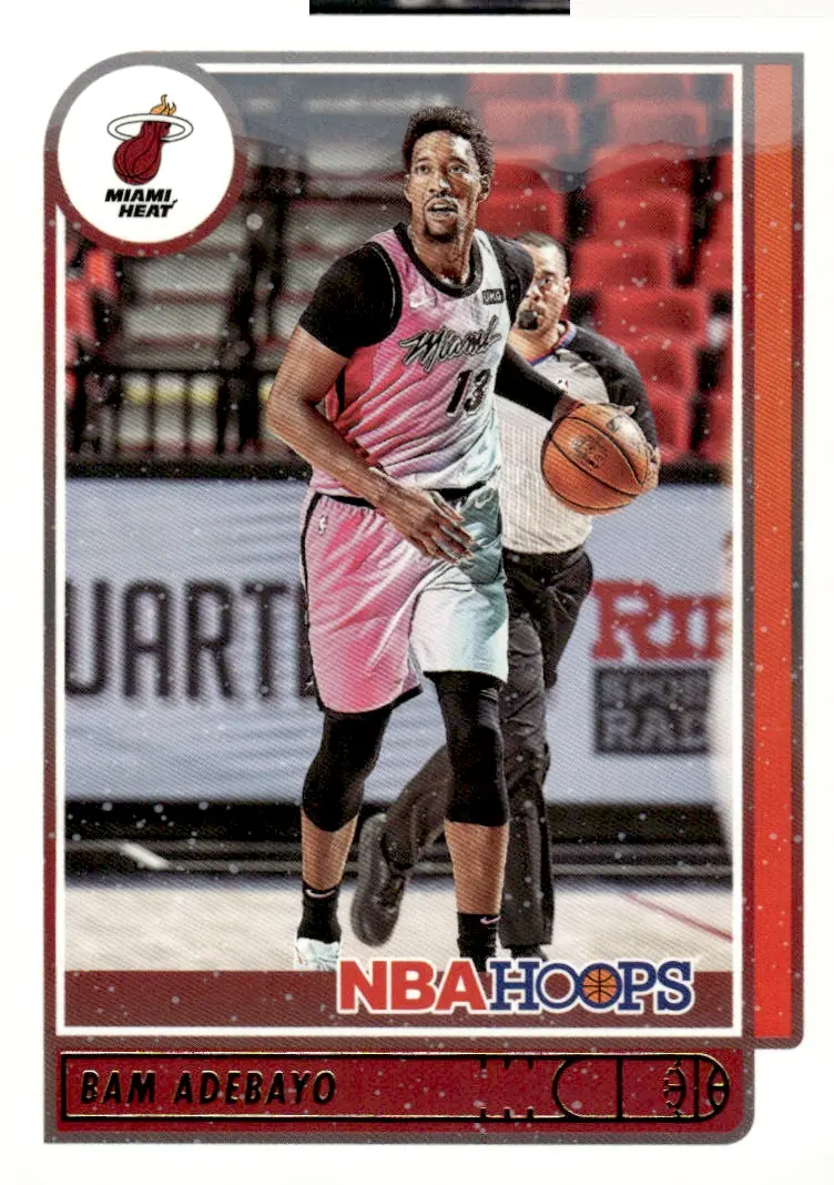 2021-22 NBA Hoops #20 Bam Adebayo (front)