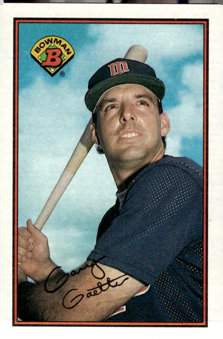 1989 Bowman #158 Gary Gaetti (front)