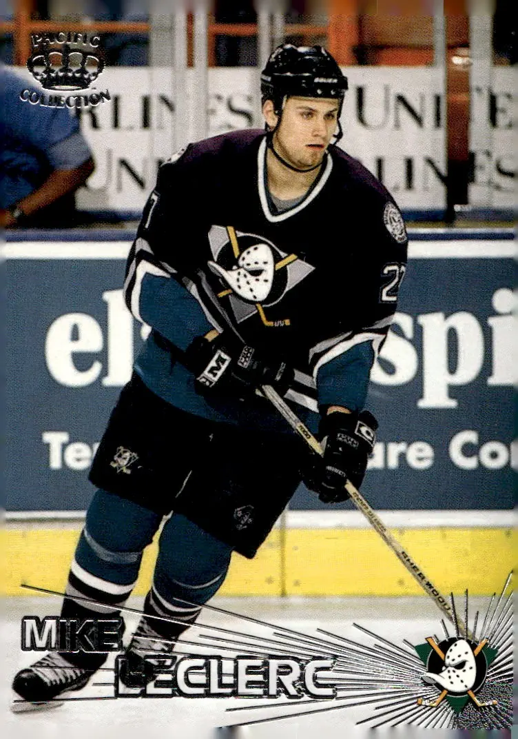 1997-98 Pacific Crown Collection (Inaugural Issue) #352 Mike Leclerc (front)