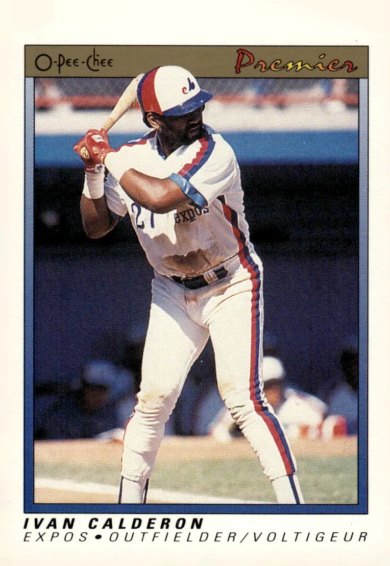 1991 O-Pee-Chee Premier #17 Ivan Calderon (front)