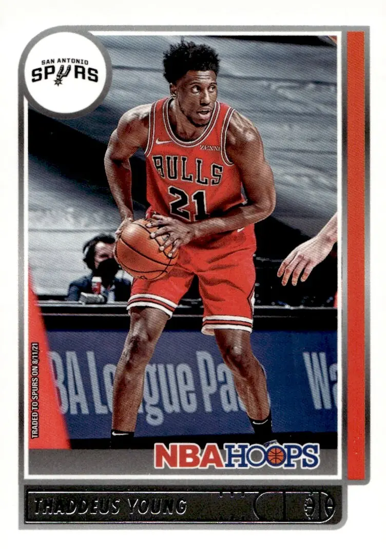 2021-22 NBA Hoops #65 Thaddeus Young (front)