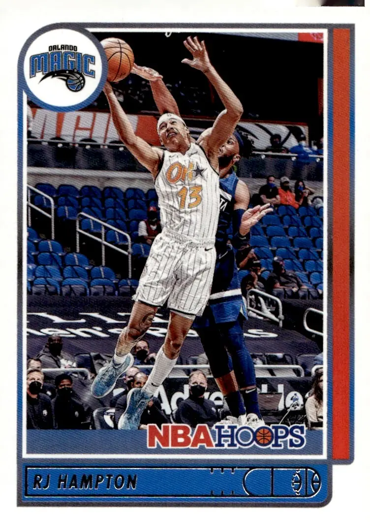 2021-22 NBA Hoops #22 RJ Hampton (front)