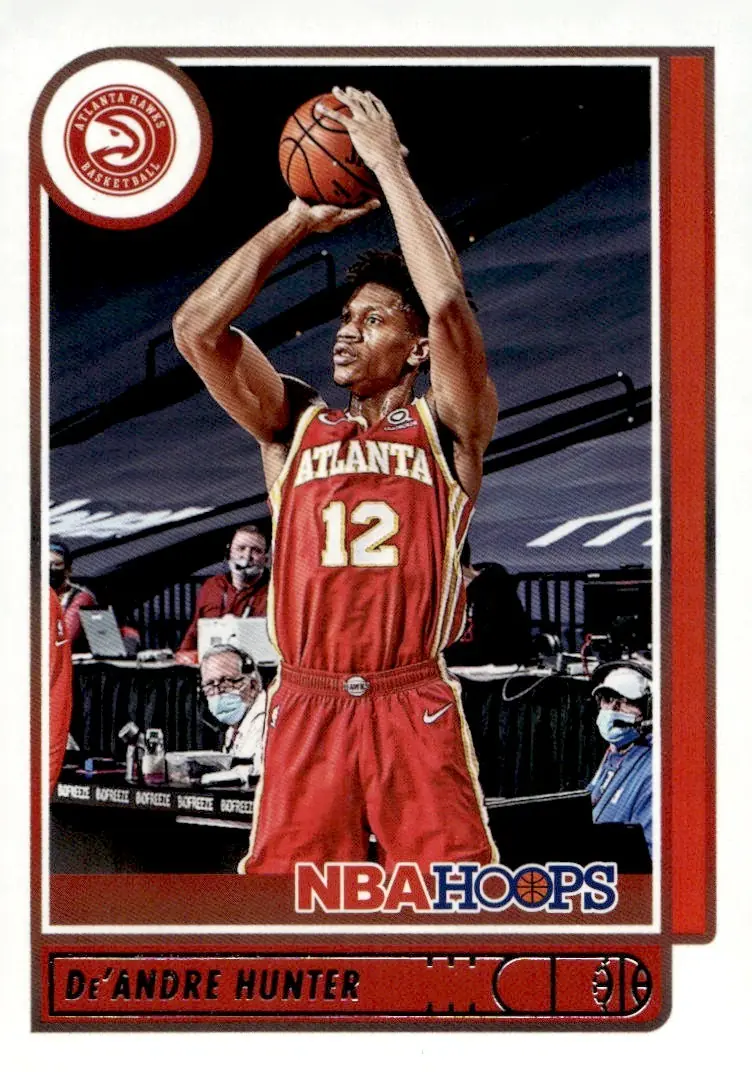 2021-22 NBA Hoops #188 De'Andre Hunter (front)