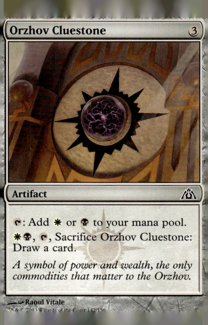 2013 Dragon's Maze #142/156 Orzhov Cluestone (front)