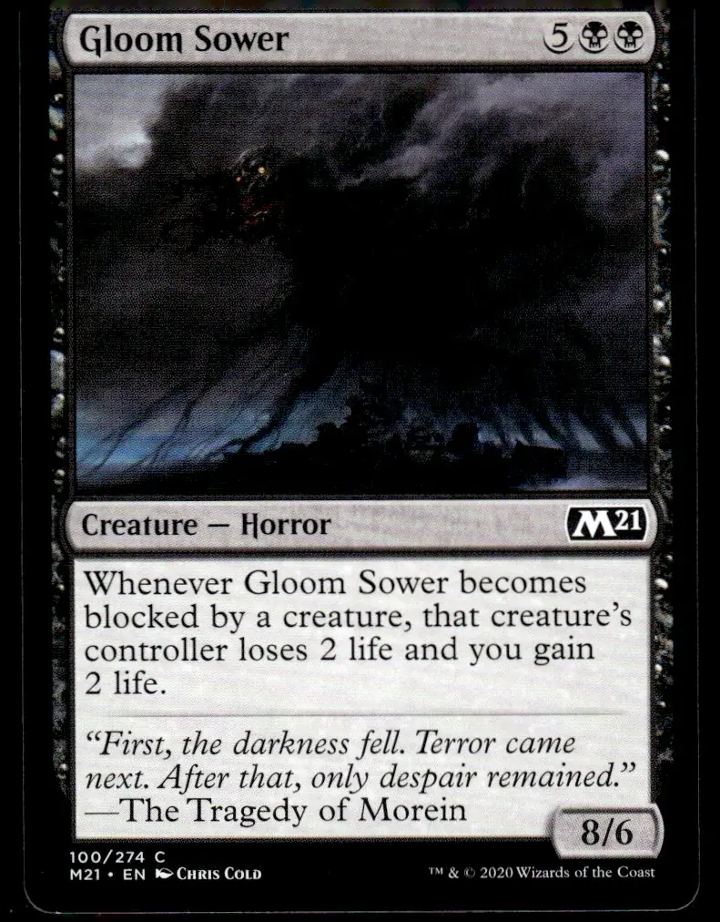 2020 Core Set 2021 (M21) #100/274 Gloom Sower (front)