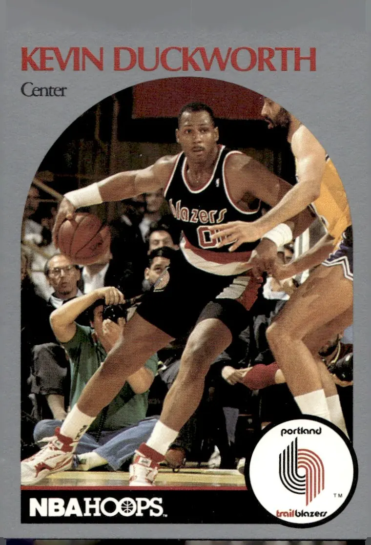 1990-91 NBA Hoops #246 Kevin Duckworth (front)
