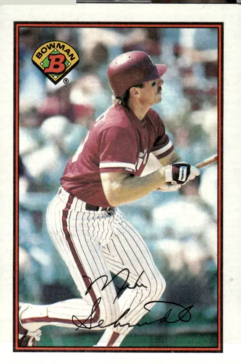 1989 Bowman #402 Mike Schmidt