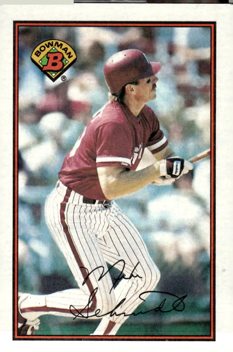 1989 Bowman #402 Mike Schmidt (front)