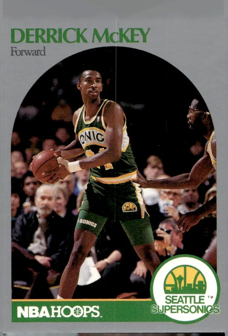 1990-91 NBA Hoops #281 Derrick McKey (front)