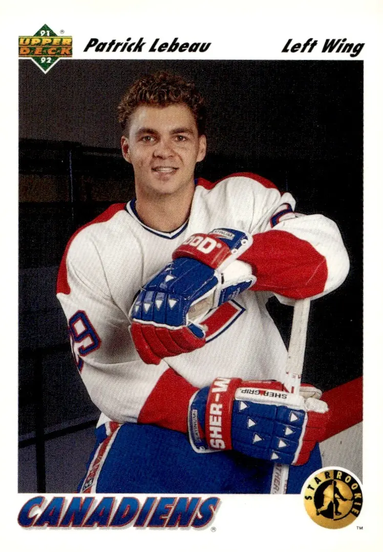 1991-92 Upper Deck #453 Patrick Lebeau (front)