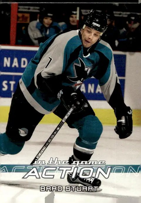 2003-04 In The Game Action #496 Brad Stuart