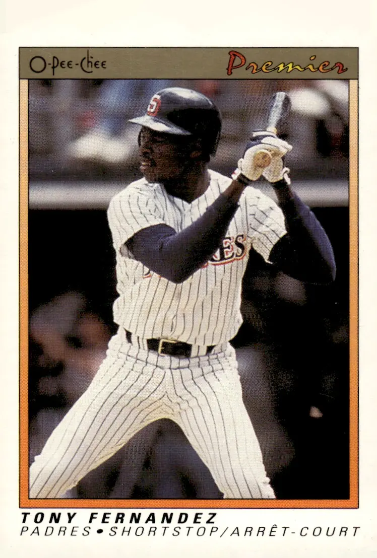 1991 O-Pee-Chee Premier #43 Tony Fernandez (front)
