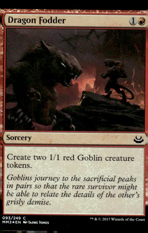 2017 Modern Masters 2017 Edition (MM3) #093/249 Dragon Fodder – Foil