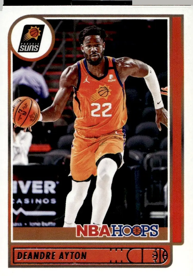 2021-22 NBA Hoops #36 Deandre Ayton (front)