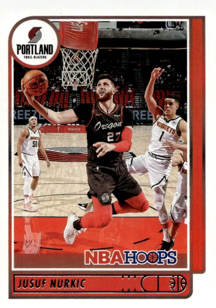 2021-22 NBA Hoops #121 Jusuf Nurkic (front)