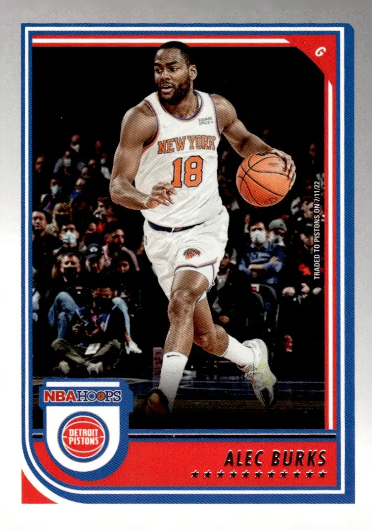 2022-23 NBA Hoops #26 Alec Burks (front)