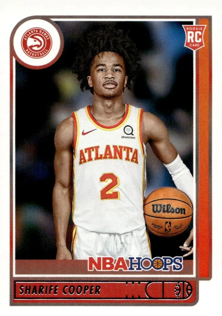 2021-22 NBA Hoops #249 Sharife Cooper (front)