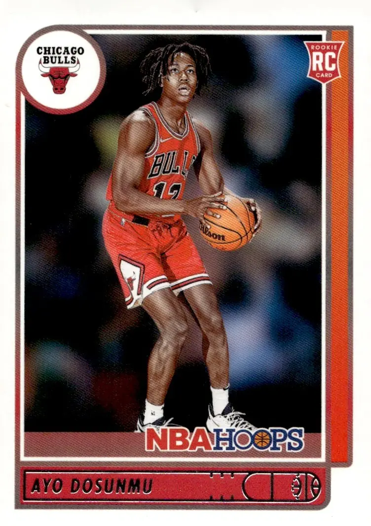 2021-22 NBA Hoops #240 Ayo Dosunmu (front)