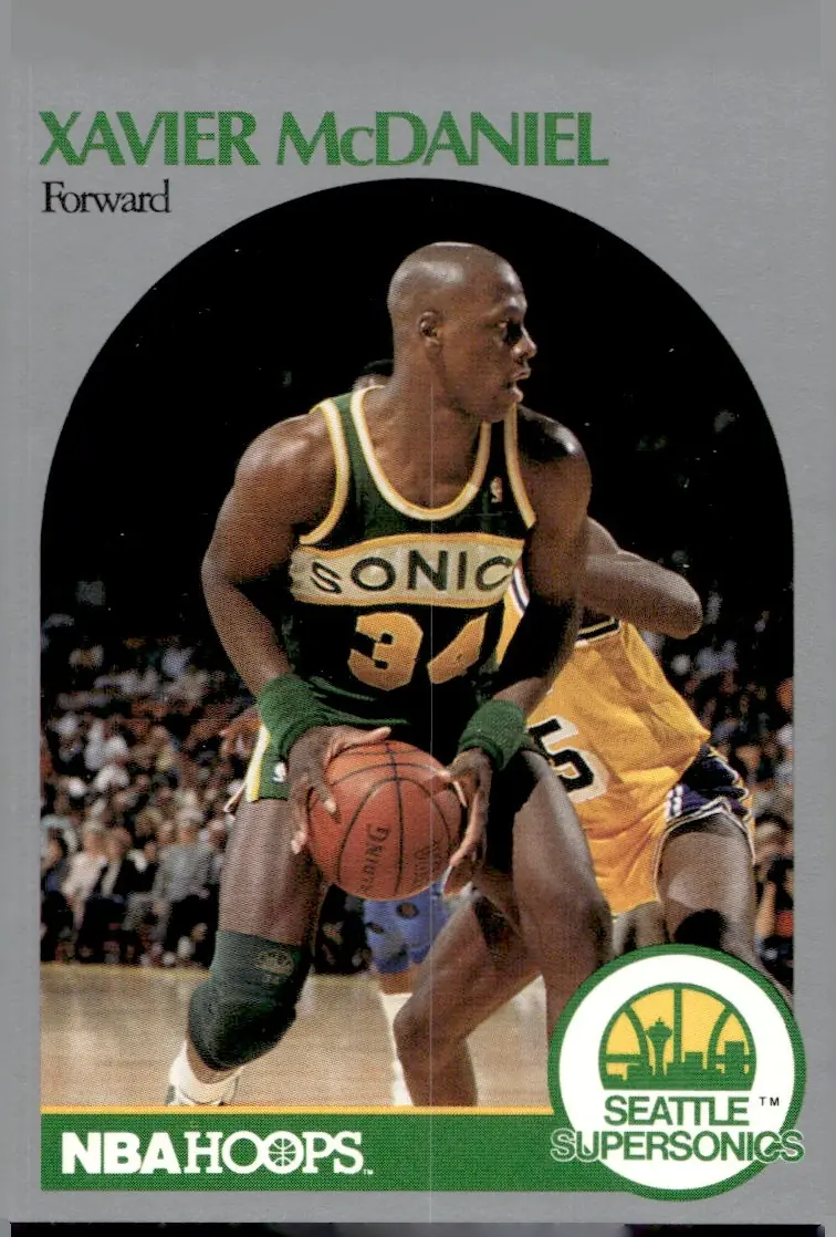 1990-91 NBA Hoops #280 Xavier McDaniel (front)
