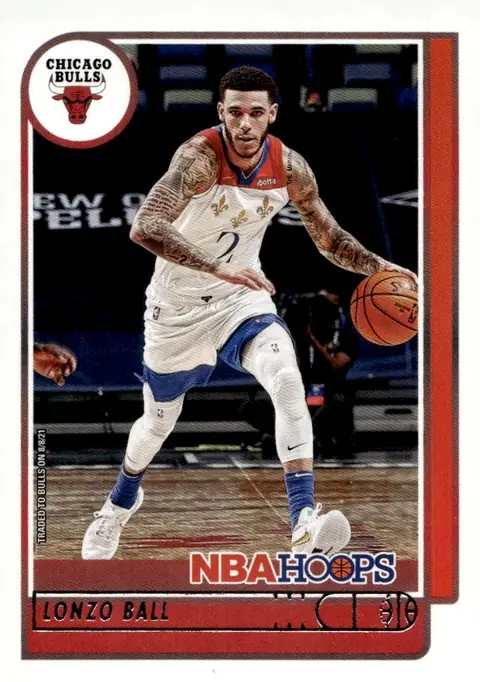 2021-22 NBA Hoops #94 Lonzo Ball