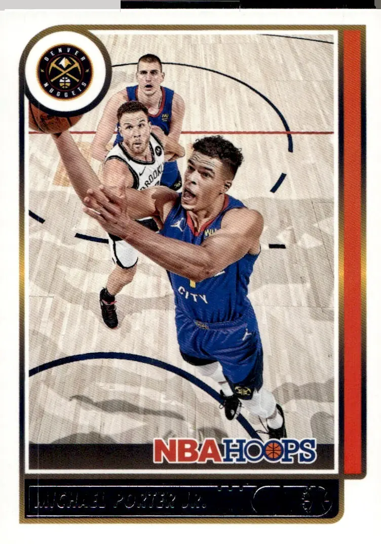 2021-22 NBA Hoops #21 Michael Porter Jr. (front)