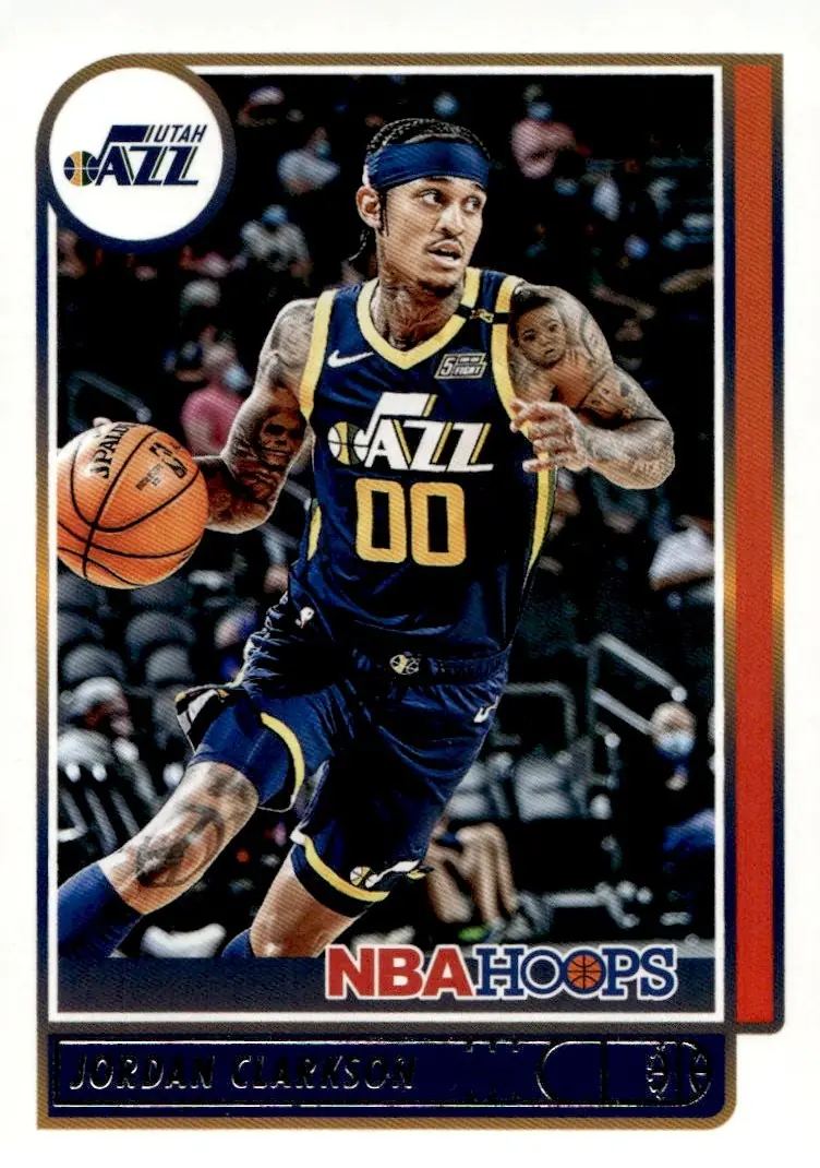 2021-22 NBA Hoops #199 Jordan Clarkson (front)