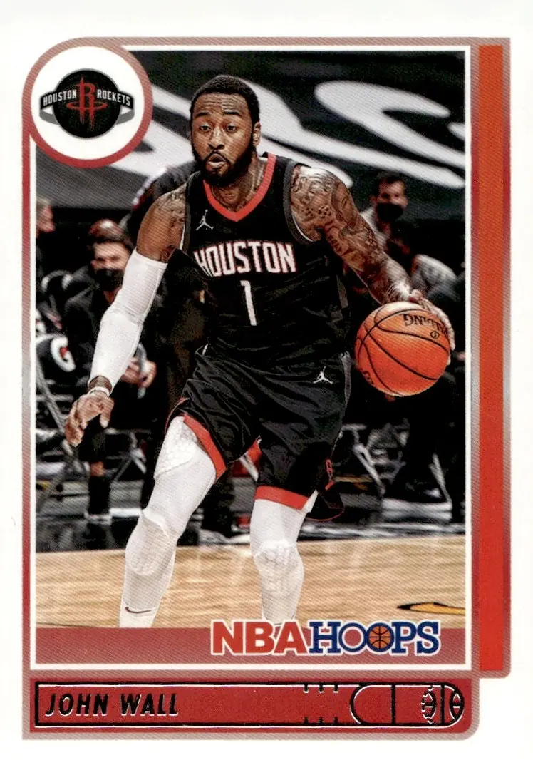 2021-22 NBA Hoops #144 John Wall (front)