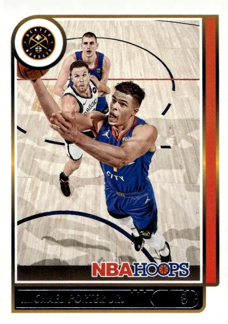 2021-22 NBA Hoops #21 Michael Porter Jr. (front)