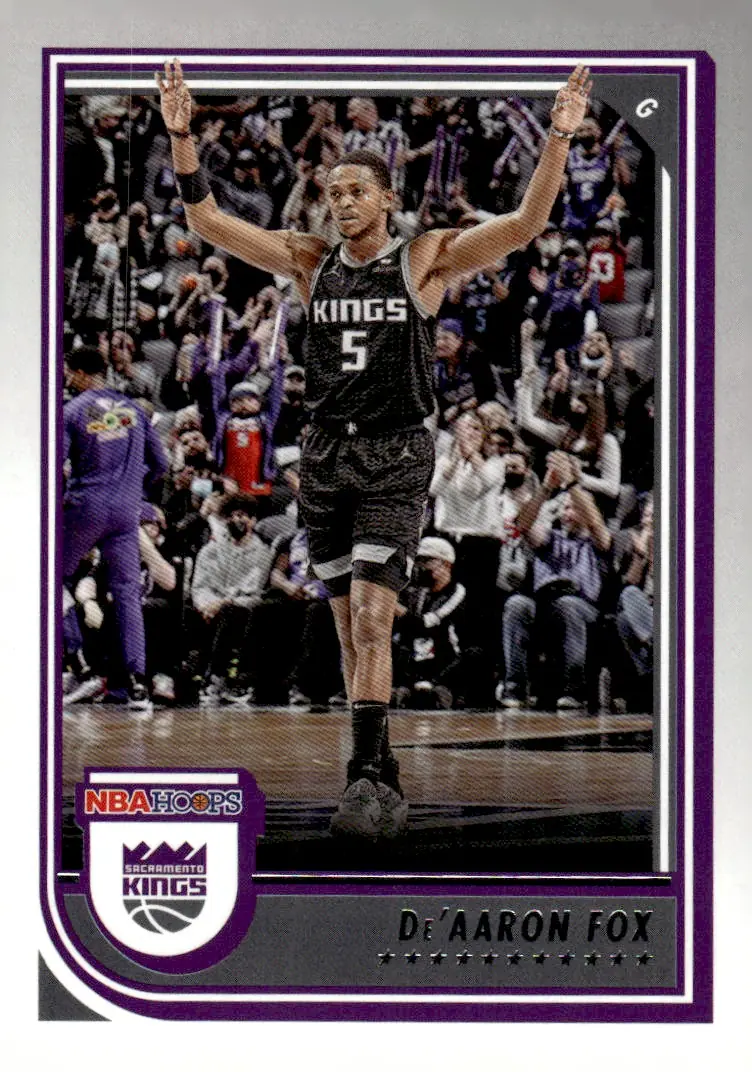 2022-23 NBA Hoops #157 De'Aaron Fox (front)