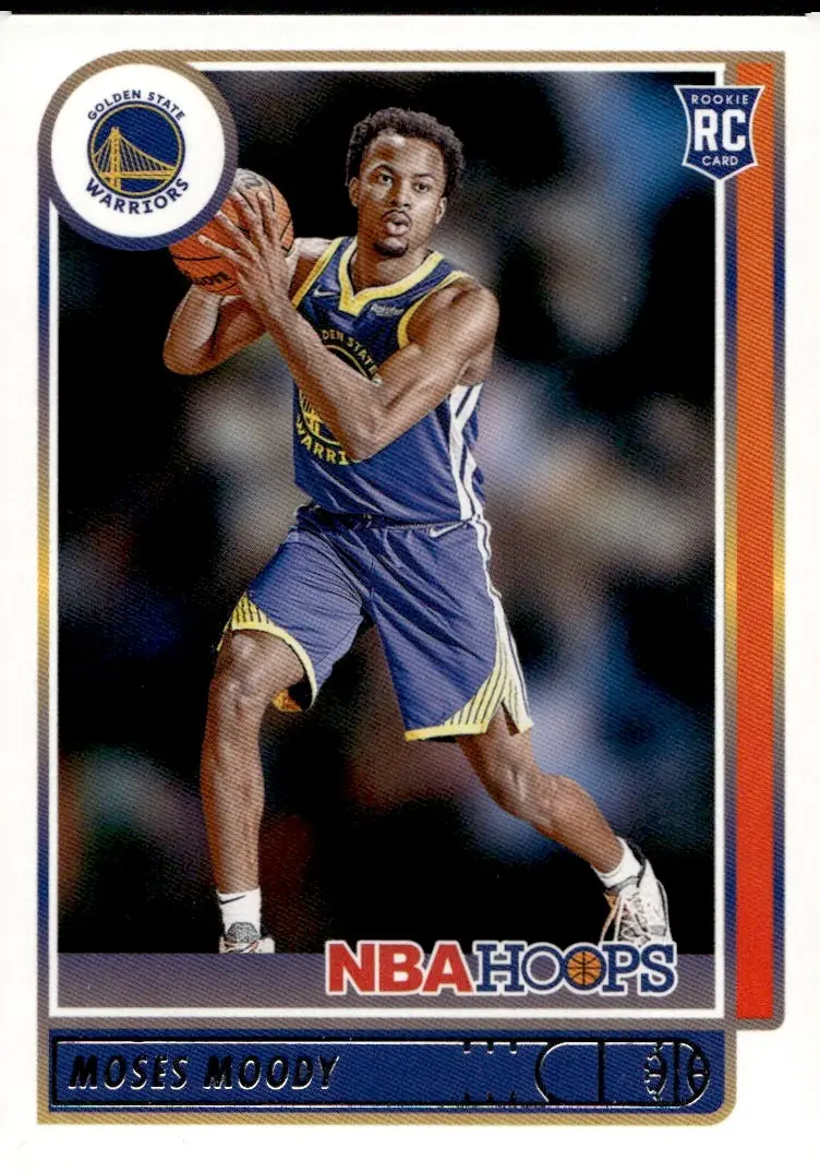 2021-22 NBA Hoops #229 Moses Moody (front)