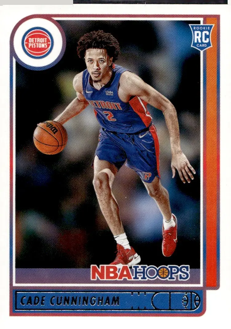 2021-22 NBA Hoops #201 Cade Cunningham (front)