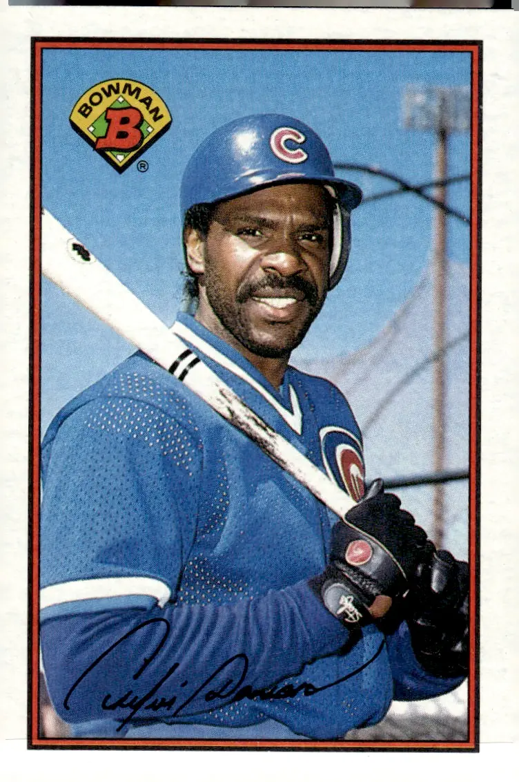 1989 Bowman #298 Andre Dawson (front)