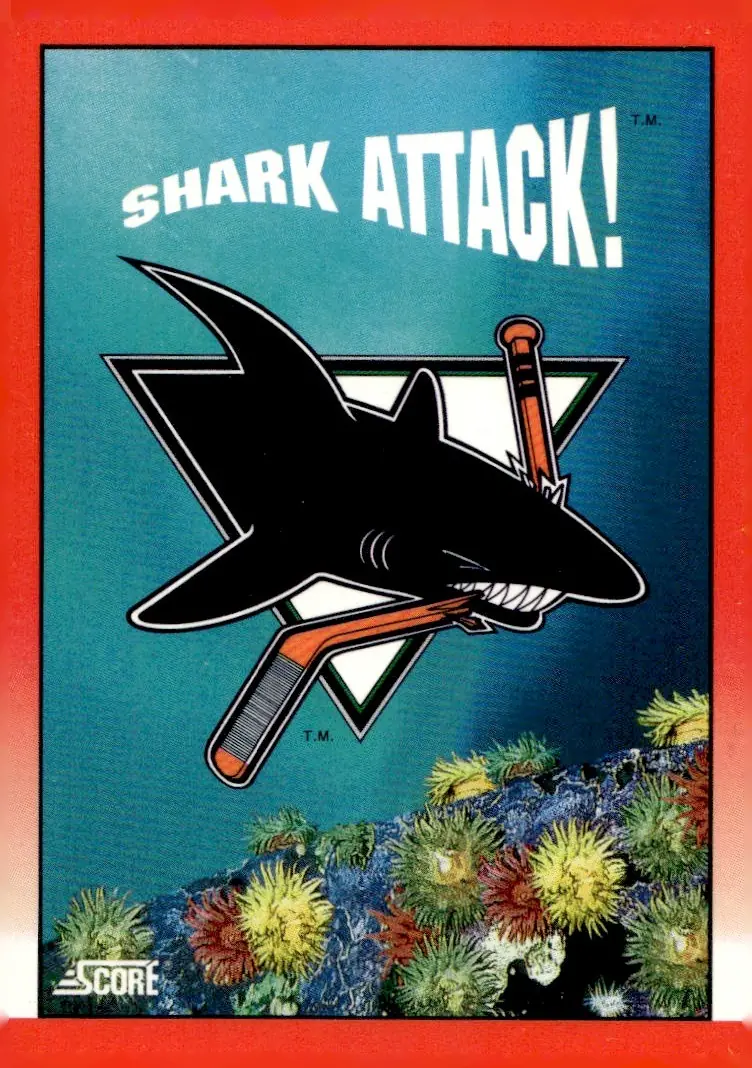 1991-92 Score Canadian (English) #304 San Jose Sharks (front)