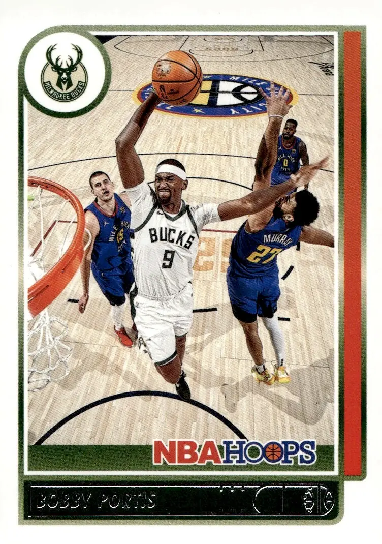 2021-22 NBA Hoops #123 Bobby Portis (front)