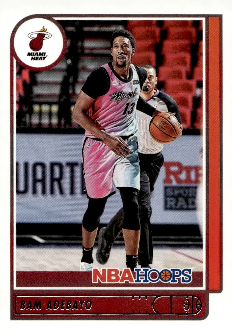 2021-22 NBA Hoops #20 Bam Adebayo (front)