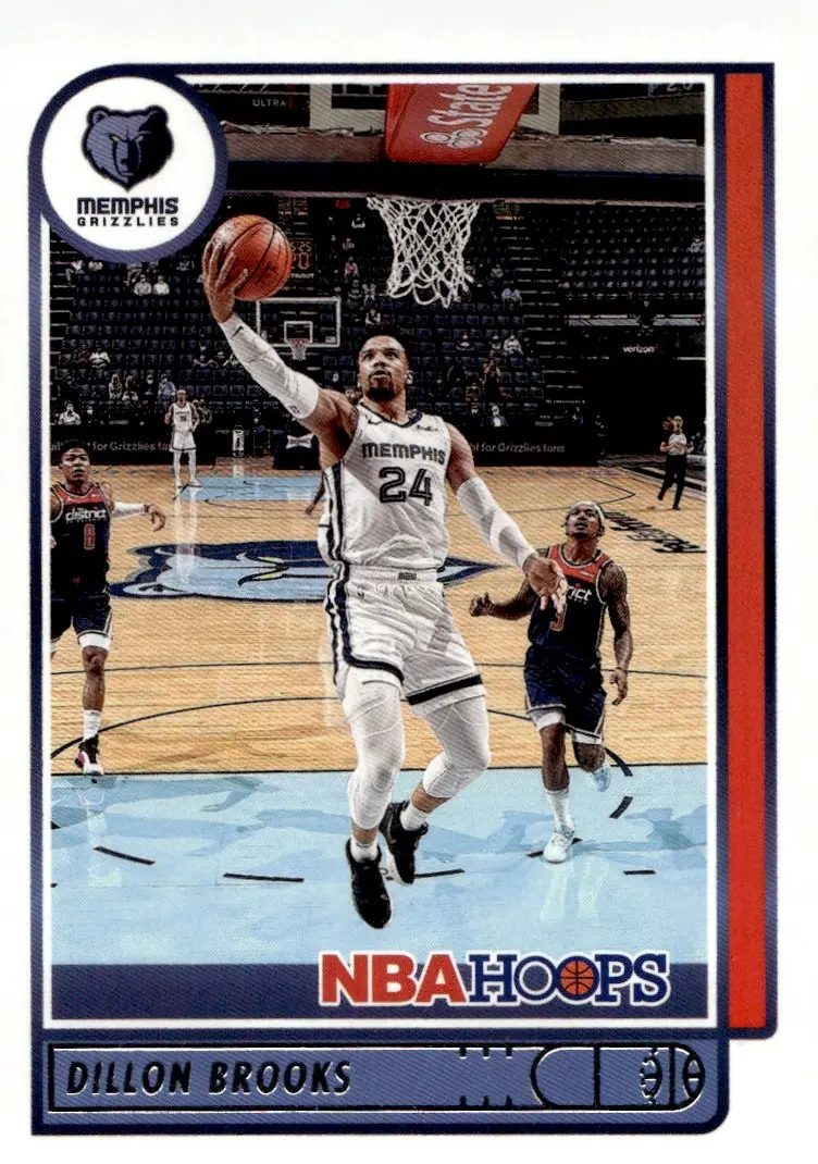 2021-22 NBA Hoops #142 Dillon Brooks (front)