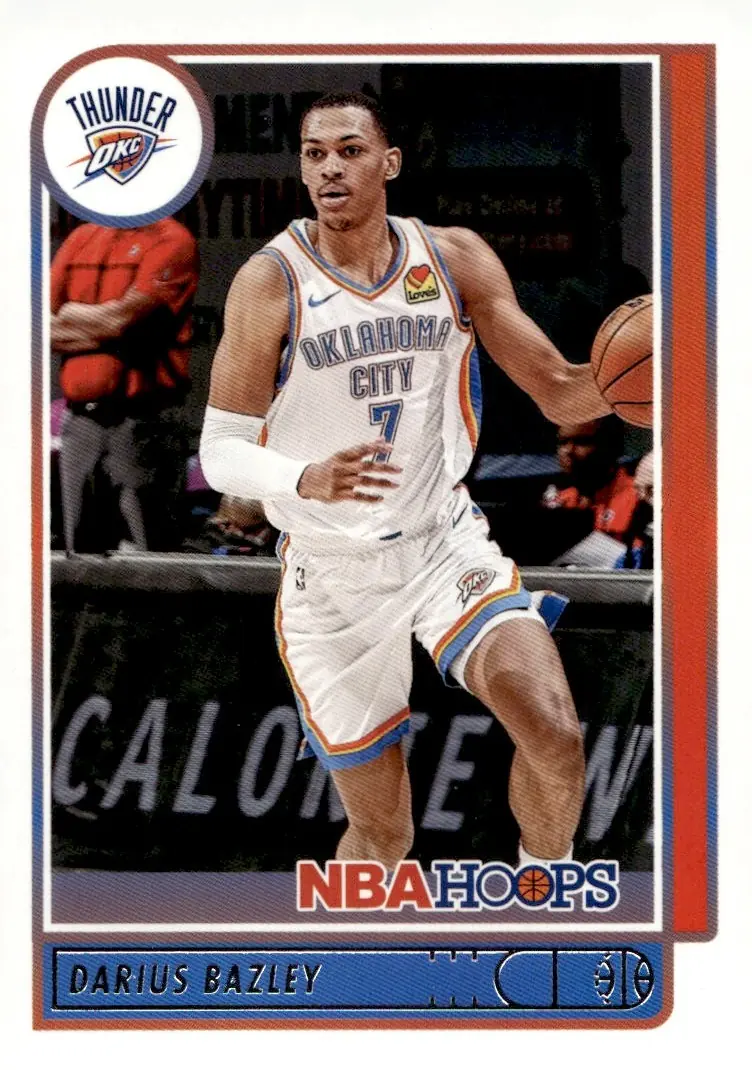 2021-22 NBA Hoops #23 Darius Bazley (front)