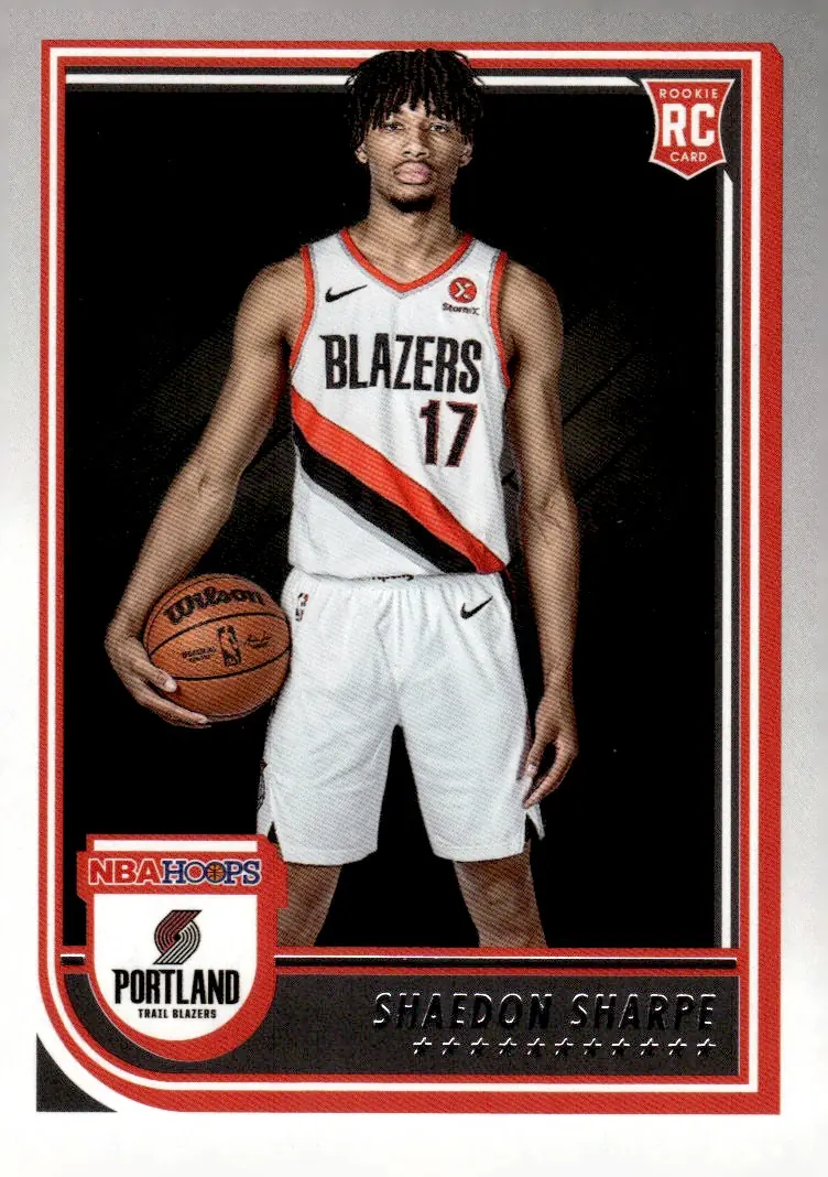 2022-23 NBA Hoops #237 Shaedon Sharpe (front)