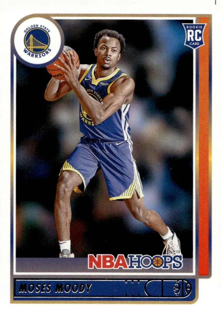 2021-22 NBA Hoops #229 Moses Moody (front)