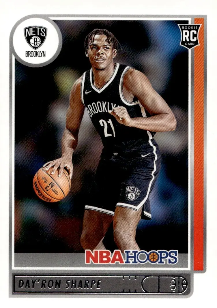 2021-22 NBA Hoops #215 Day'Ron Sharpe (front)