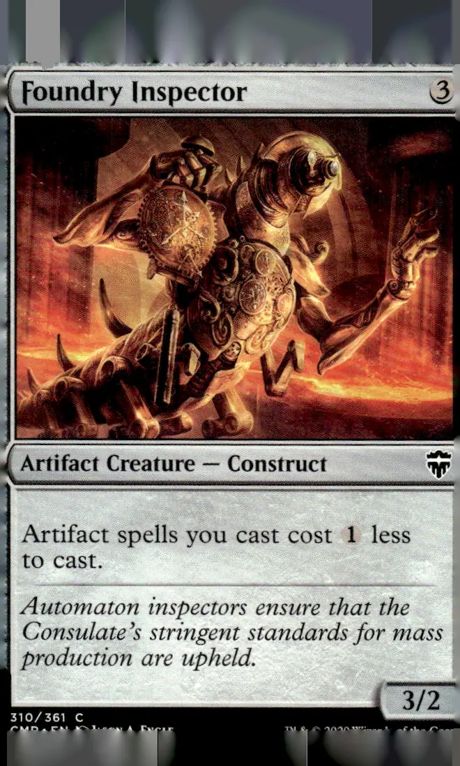 2020 Commander Legends (CMR) #310/361 Foundry Inspector (front)