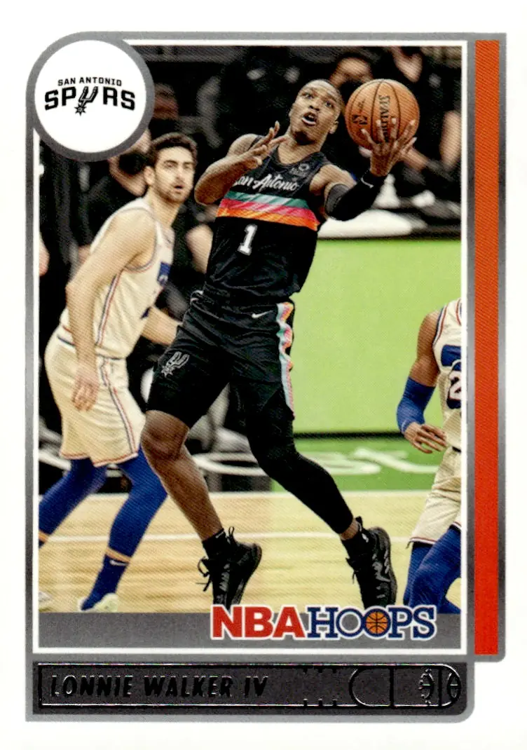 2021-22 NBA Hoops #54 Lonnie Walker IV (front)