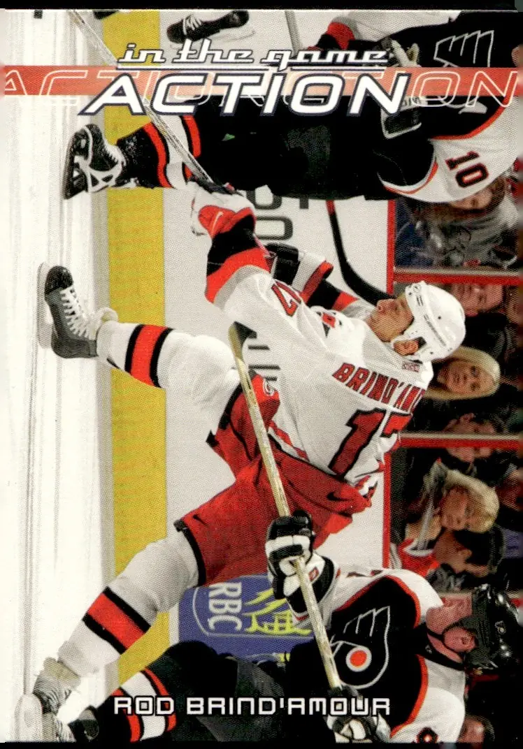 2003-04 In The Game Action #127 Rod Brind'Amour (front)