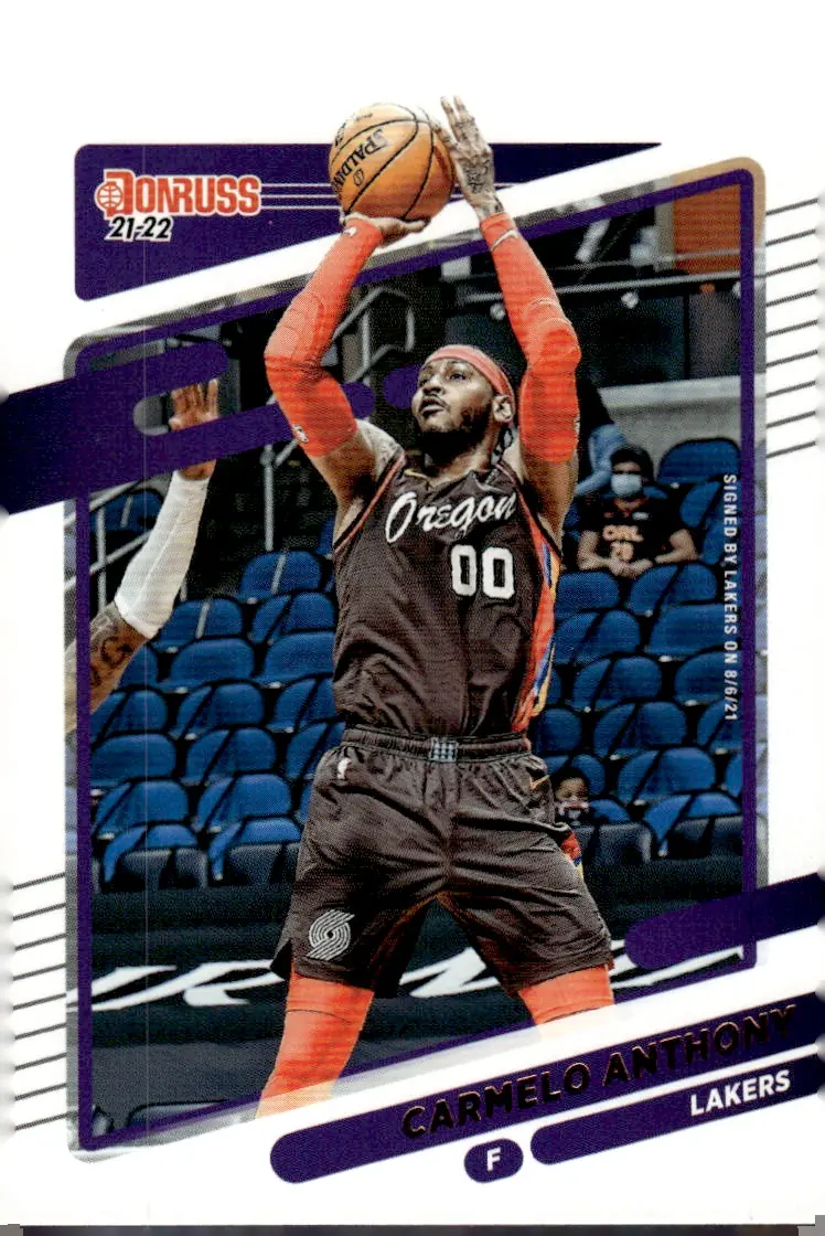 2021-22 Donruss Basketball #103 Carmelo Anthony (front)