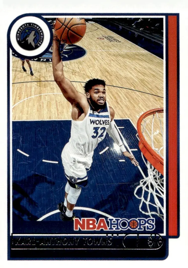 2021-22 NBA Hoops #141 Karl-Anthony Towns (front)
