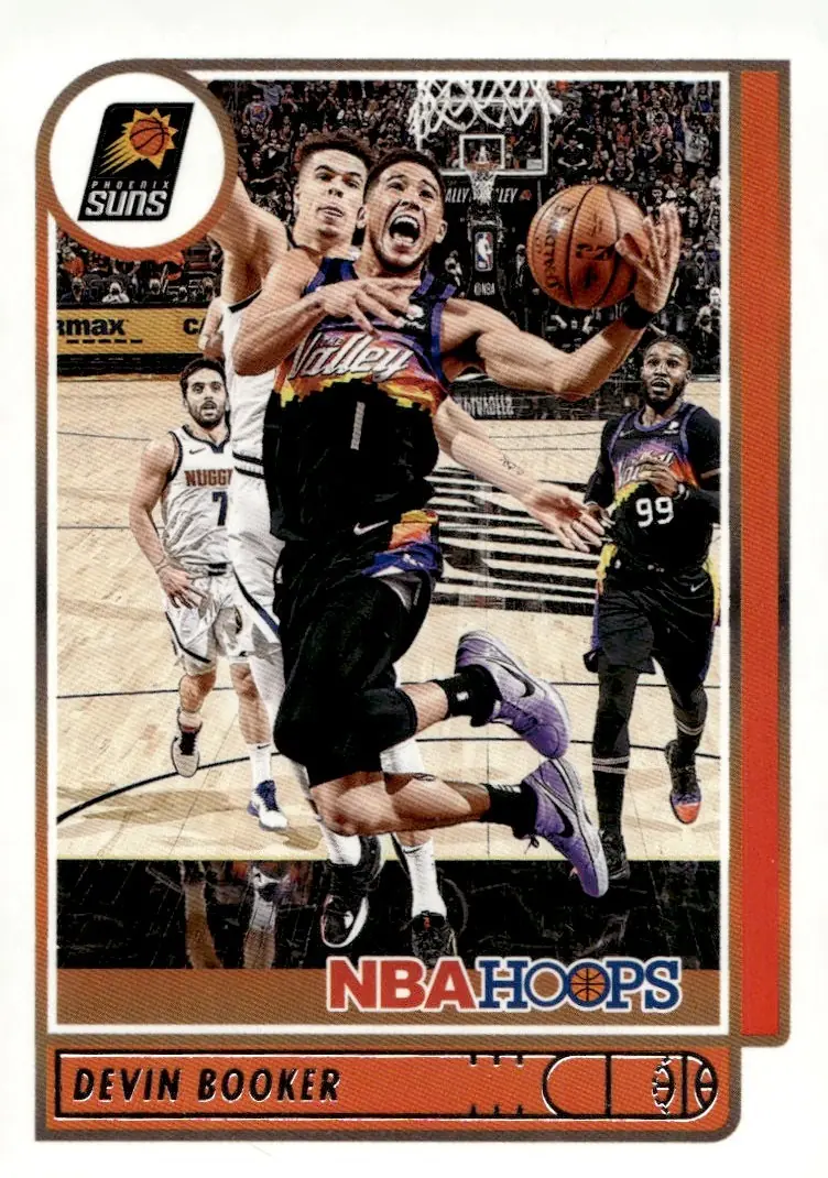 2021-22 NBA Hoops #6 Devin Booker (front)