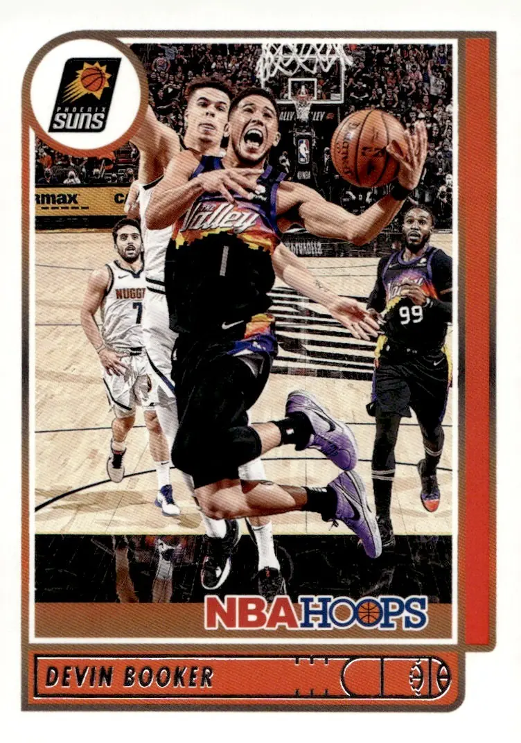 2021-22 NBA Hoops #6 Devin Booker (front)