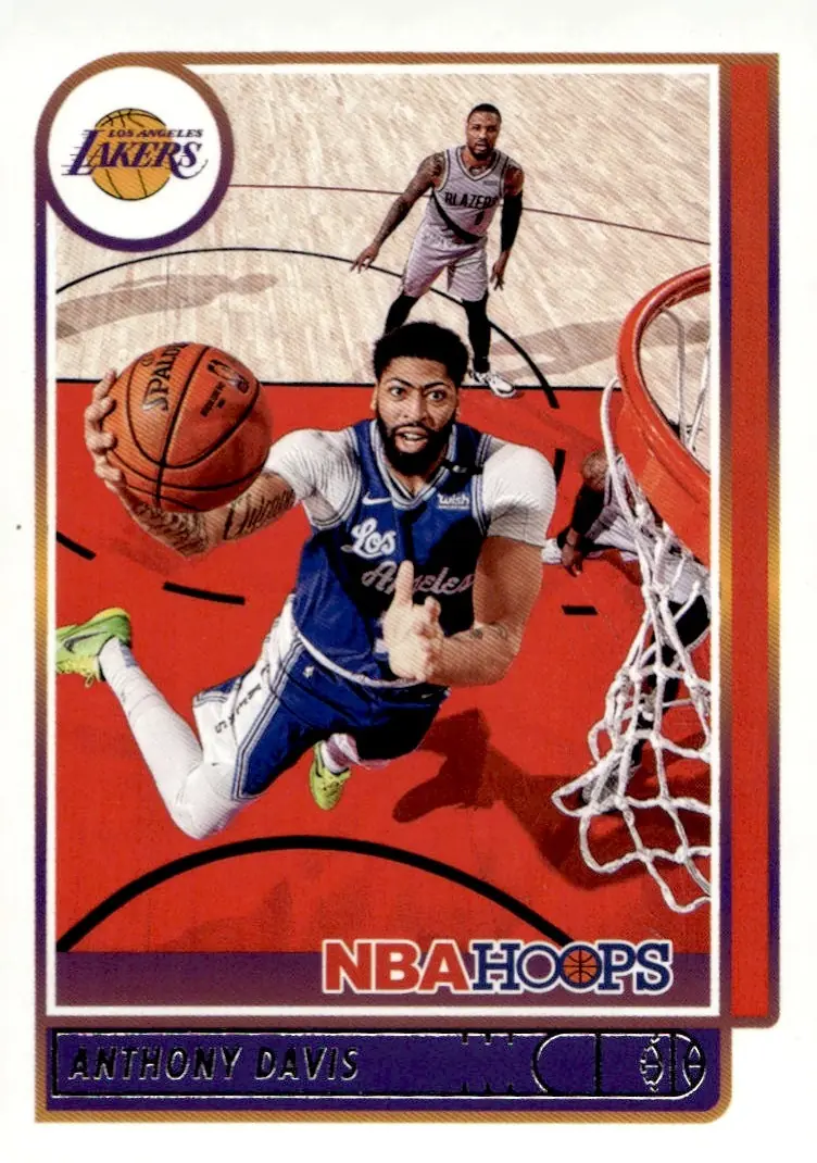 2021-22 NBA Hoops #146 Anthony Davis (front)