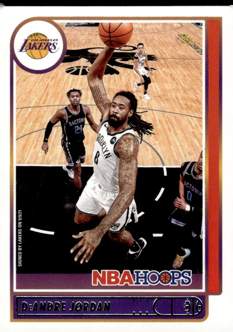 2021-22 NBA Hoops #107 DeAndre Jordan (front)