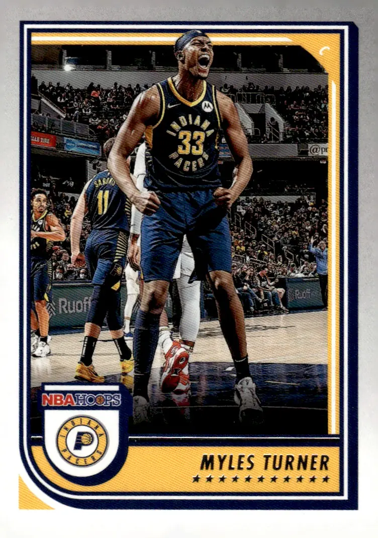 2022-23 NBA Hoops #53 Myles Turner (front)